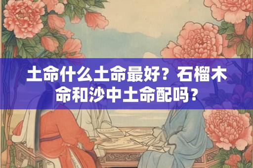 土命什么土命最好？石榴木命和沙中土命配吗？