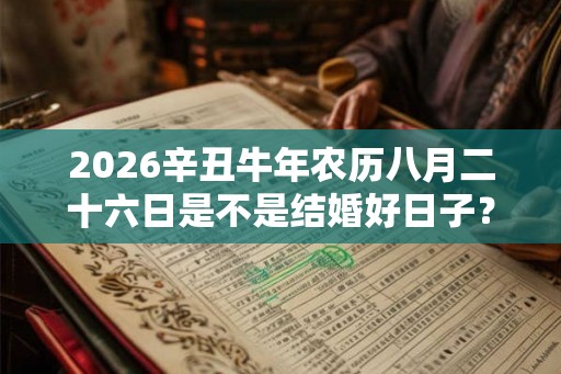 2026辛丑牛年农历八月二十六日是不是结婚好日子? 2026辛丑牛年农历八月二十六日是不是结婚好日子?