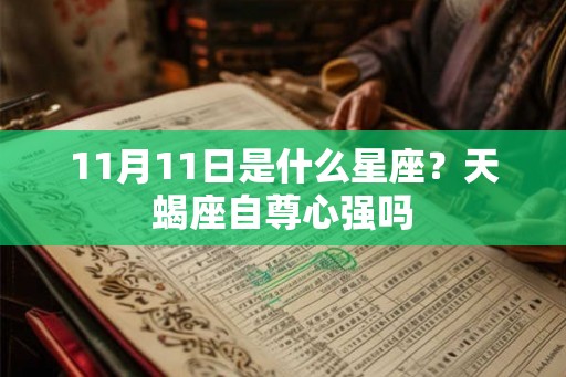 11月11日是什么星座？天蝎座自尊心强吗