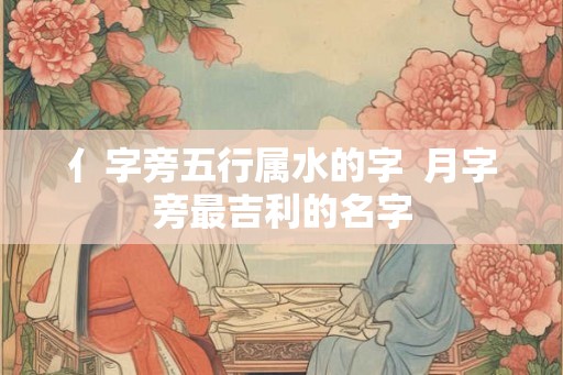 亻字旁五行属水的字  月字旁最吉利的名字