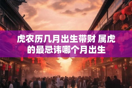 虎农历几月出生带财 属虎的最忌讳哪个月出生