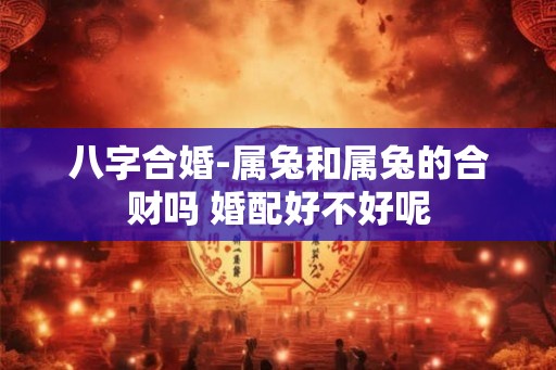 八字合婚-属兔和属兔的合财吗 婚配好不好呢