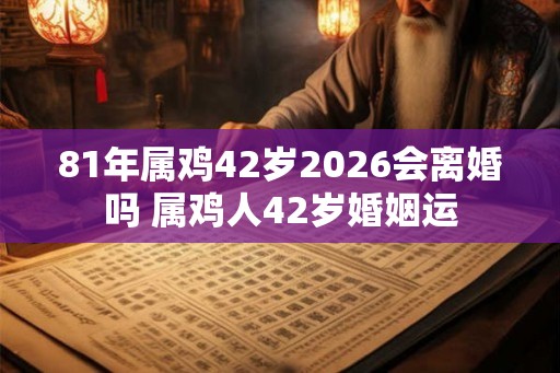 81年属鸡42岁2026会离婚吗 属鸡人42岁婚姻运 81年属鸡42岁2026会离婚吗 属鸡人42岁婚姻运