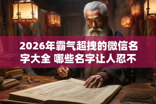 2026年霸气超拽的微信名字大全 哪些名字让人忍不住拜服 2026年霸气超拽的微信名字大全 哪些名字让人忍不住拜服
