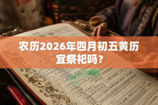 农历2026年四月初五黄历宜祭祀吗？