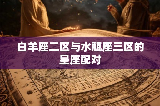 白羊座二区与水瓶座三区的星座配对