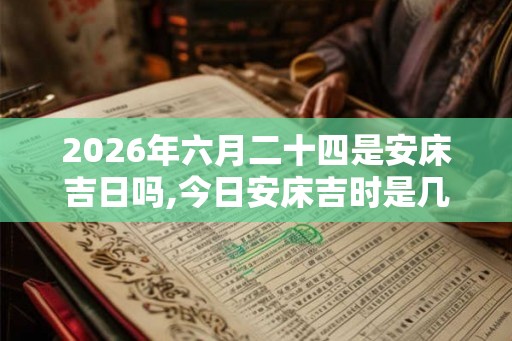 2026年六月二十四是安床吉日吗,今日安床吉时是几点 2026年六月二十四是安床吉日吗,今日安床吉时是几点