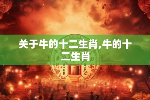 关于牛的十二生肖,牛的十二生肖