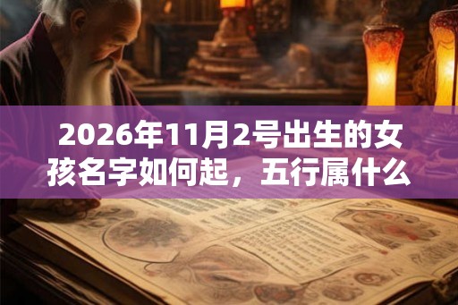 2026年11月2号出生的女孩名字如何起，五行属什么