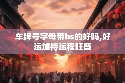 车牌号字母带bs的好吗,好运加持运程旺盛