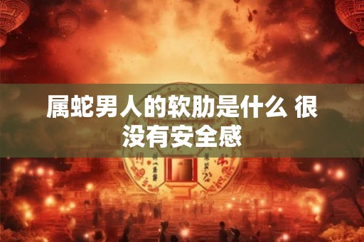 属蛇男人的软肋是什么 很没有安全感