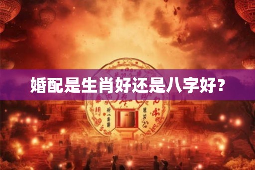 婚配是生肖好还是八字好？