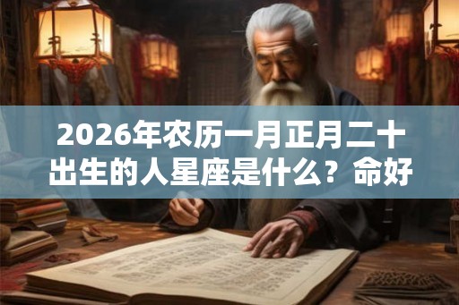 2026年农历一月正月二十出生的人星座是什么?命好吗? 2026年农历一月正月二十出生的人星座是什么?命好吗?