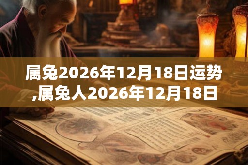 属兔2026年12月18日运势,属兔人2026年12月18日财运,生肖兔2026年12月18日运势