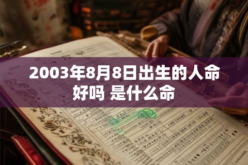 2003年8月8日出生的人命好吗 是什么命
