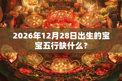 2026年12月28日出生的宝宝五行缺什么？