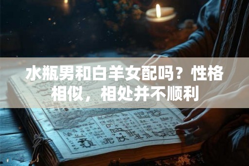 水瓶男和白羊女配吗？性格相似，相处并不顺利