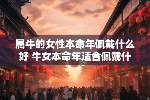 属牛的女性本命年佩戴什么好 牛女本命年适合佩戴什么