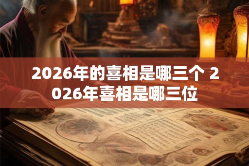 2026年的喜相是哪三个 2026年喜相是哪三位