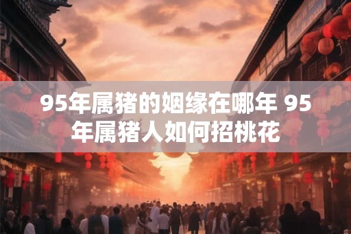95年属猪的姻缘在哪年 95年属猪人如何招桃花