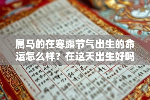 属马的在寒露节气出生的命运怎么样？在这天出生好吗？