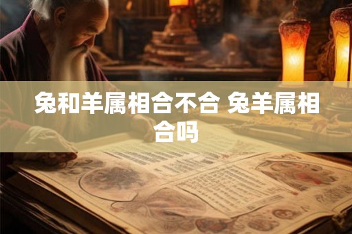 兔和羊属相合不合 兔羊属相合吗 兔和羊属相合不合 兔羊属相合吗