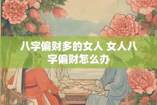 八字偏财多的女人 女人八字偏财怎么办