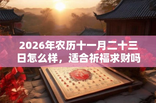 2026年农历十一月二十三日怎么样,适合祈福求财吗? 2026年农历十一月二十三日怎么样,适合祈福求财吗?