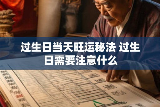过生日当天旺运秘法 过生日需要注意什么 过生日当天旺运秘法 过生日需要注意什么