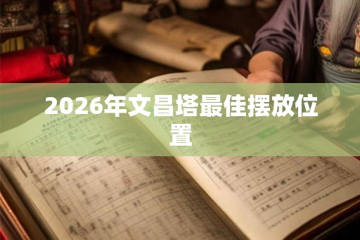 2026年文昌塔最佳摆放位置