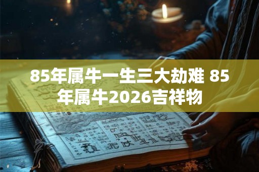 85年属牛一生三大劫难 85年属牛2026吉祥物