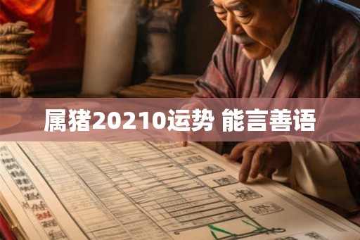 属猪20210运势 能言善语