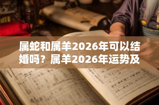 属蛇和属羊2026年可以结婚吗？属羊2026年运势及运程？