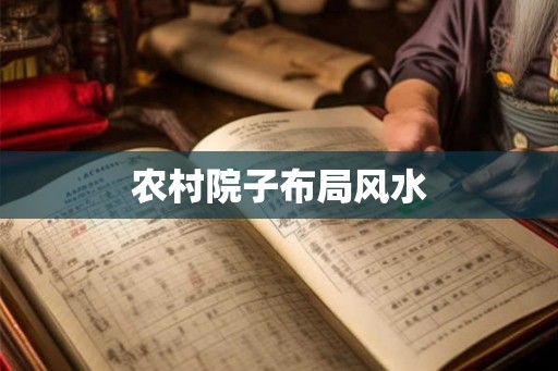 农村院子布局风水