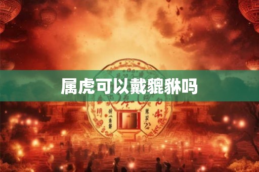 属虎可以戴貔貅吗