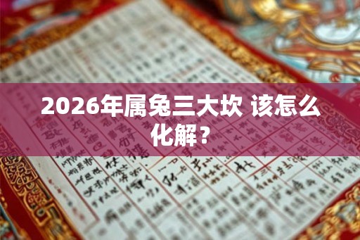 2026年属兔三大坎 该怎么化解？