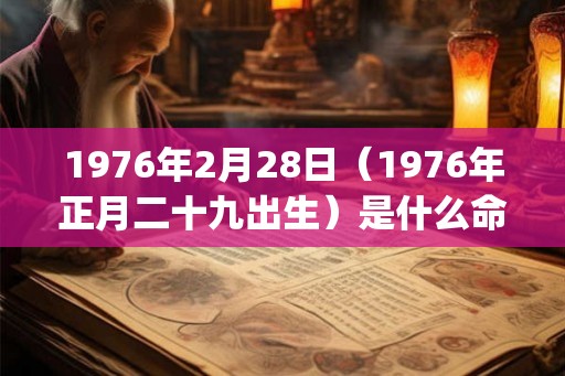 1976年2月28日(1976年正月二十九出生)是什么命_命运如何 1976年2月28日(1976年正月二十九出生)是什么命_命运如何