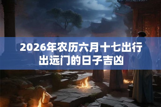 2026年农历六月十七出行出远门的日子吉凶