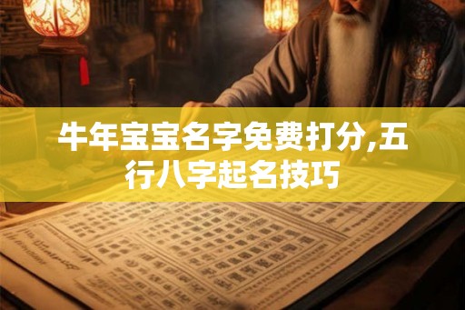 牛年宝宝名字免费打分,五行八字起名技巧