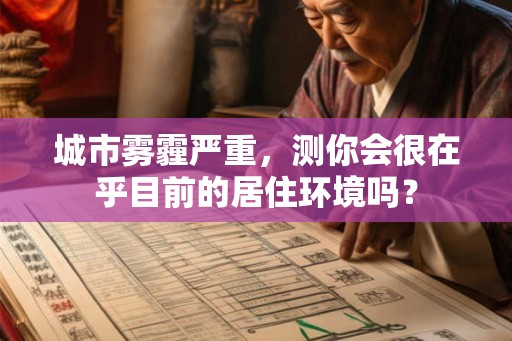 城市雾霾严重，测你会很在乎目前的居住环境吗？