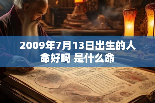2009年7月13日出生的人命好吗 是什么命