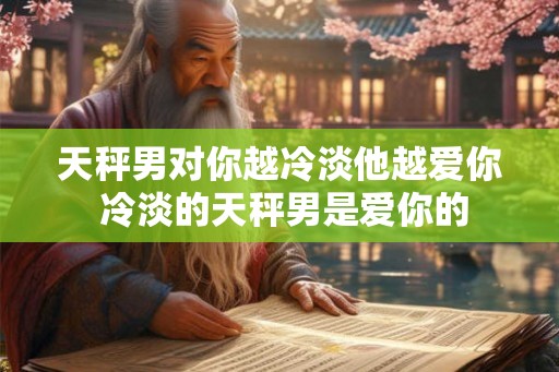 天秤男对你越冷淡他越爱你 冷淡的天秤男是爱你的