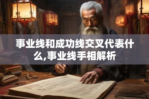 事业线和成功线交叉代表什么,事业线手相解析