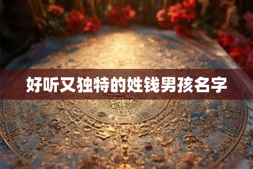 好听又独特的姓钱男孩名字 好听又独特的姓钱男孩名字