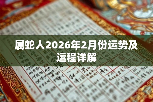 属蛇人2026年2月份运势及运程详解 属蛇人2026年2月份运势及运程详解