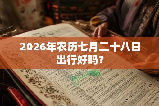 2026年农历七月二十八日出行好吗？