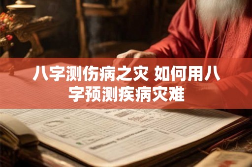 八字测伤病之灾 如何用八字预测疾病灾难