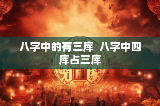 八字中的有三库  八字中四库占三库