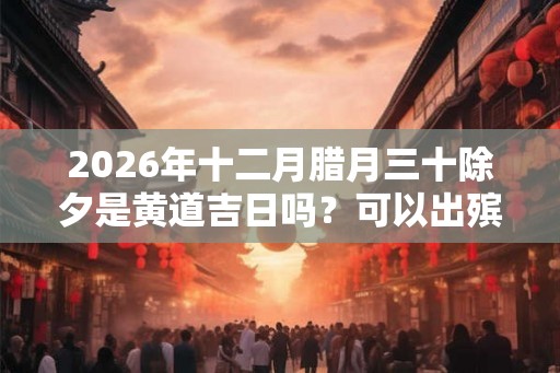 2026年十二月腊月三十除夕是黄道吉日吗？可以出殡吗？