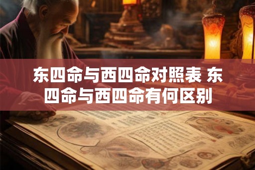 东四命与西四命对照表 东四命与西四命有何区别